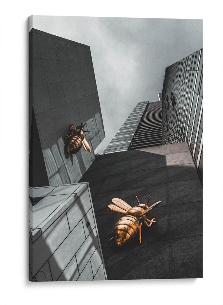 Las abejas de bronce | Cuadro decorativo de Canvas Lab