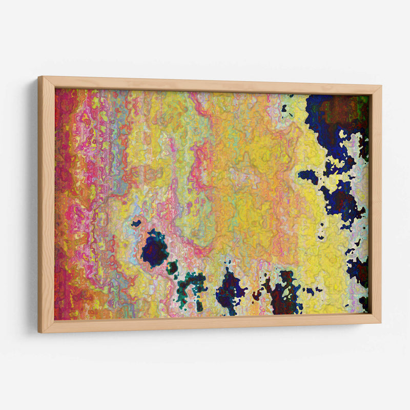 Mapa digital con amarillo | Cuadro decorativo de Canvas Lab