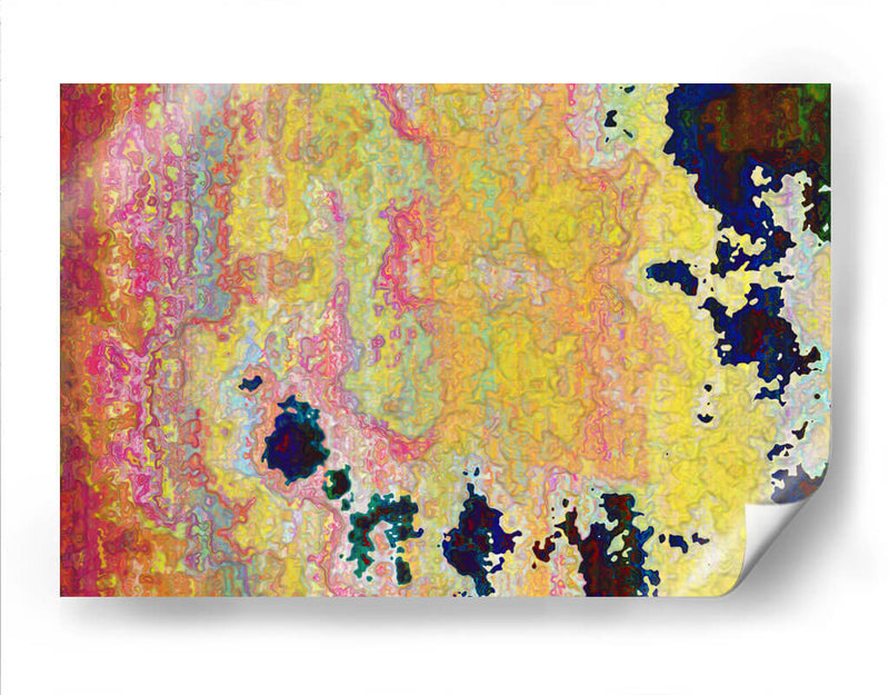 Mapa digital con amarillo | Cuadro decorativo de Canvas Lab