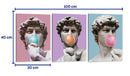The David Bubblegum - Set de 3 - Fake Classics - Cuadro decorativo | Canvas Lab