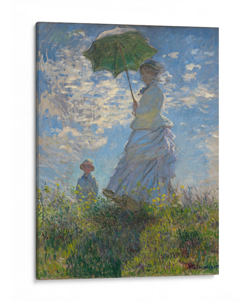 Mujer con sombrilla - Claude O. Monet | Cuadro decorativo de Canvas Lab