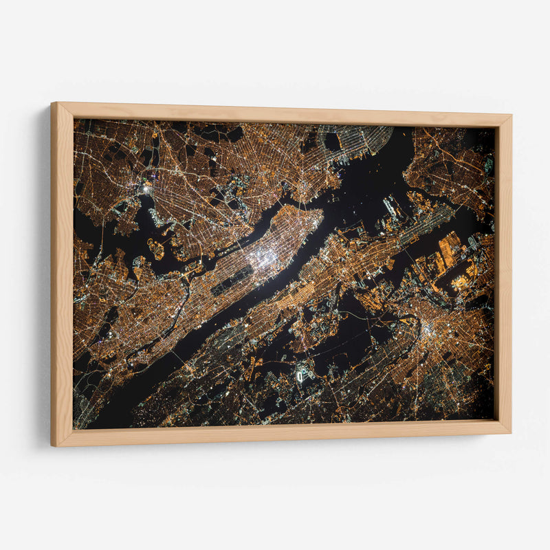 Nueva York desde el espacio | Cuadro decorativo de Canvas Lab