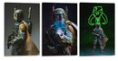 Fett, Fett, Fett - Set de 3 - Action Geek - Cuadro decorativo | Canvas Lab