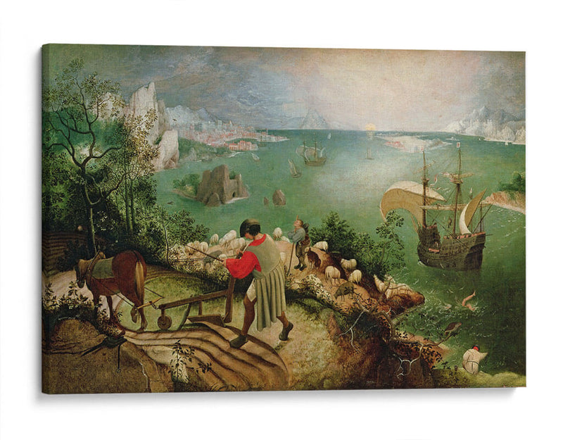 Paisaje con la caída de Ícaro - Pieter Brueghel el Viejo | Cuadro decorativo de Canvas Lab