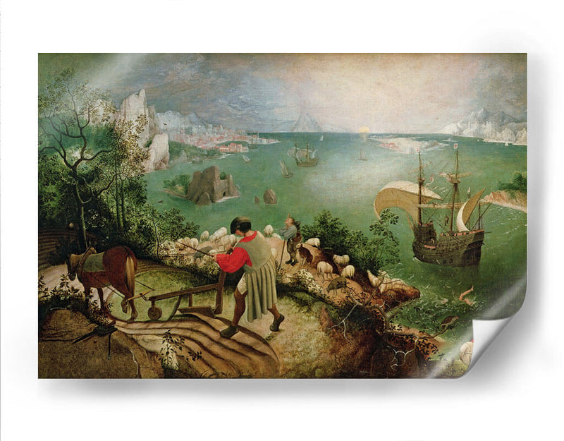 Paisaje con la caída de Ícaro - Pieter Brueghel el Viejo | Cuadro decorativo de Canvas Lab