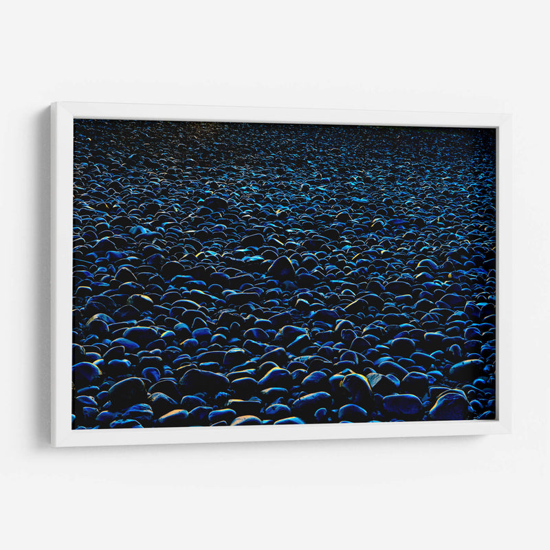 Reflejo azul sobre piedras | Cuadro decorativo de Canvas Lab