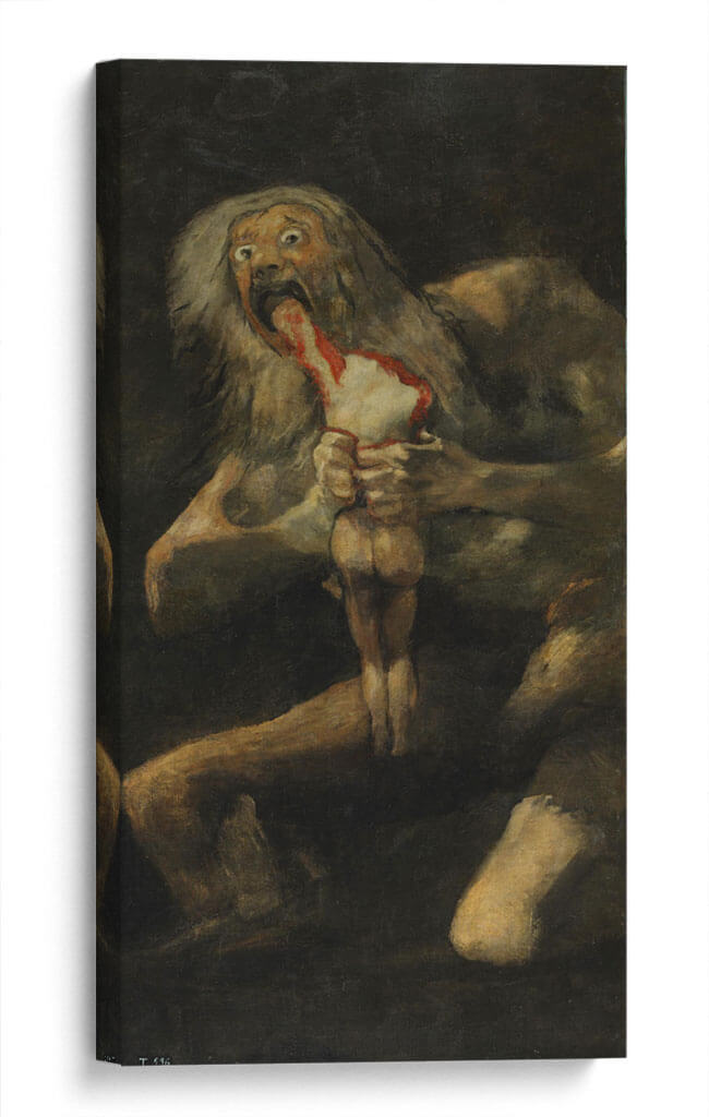 Saturno devorando a su hijo - Francisco de Goya | Cuadro decorativo de Canvas Lab
