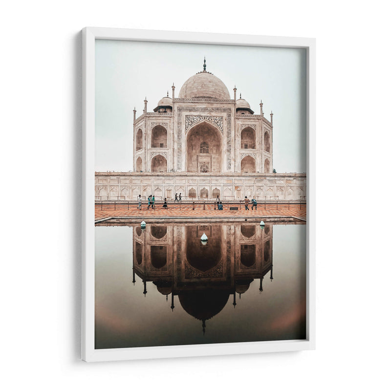 Taj Mahal con reflejo | Cuadro decorativo de Canvas Lab