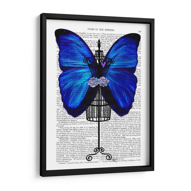 Maniquí Azul Mariposa - Fab Funky | Cuadro decorativo de Canvas Lab