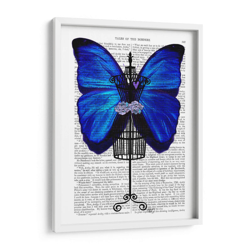 Maniquí Azul Mariposa - Fab Funky | Cuadro decorativo de Canvas Lab