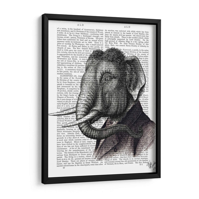 Retrato De Elefante - Fab Funky | Cuadro decorativo de Canvas Lab