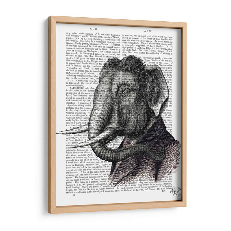 Retrato De Elefante - Fab Funky | Cuadro decorativo de Canvas Lab