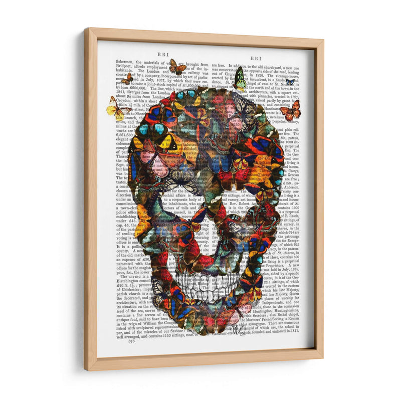 Cráneo De Mariposa - Fab Funky | Cuadro decorativo de Canvas Lab