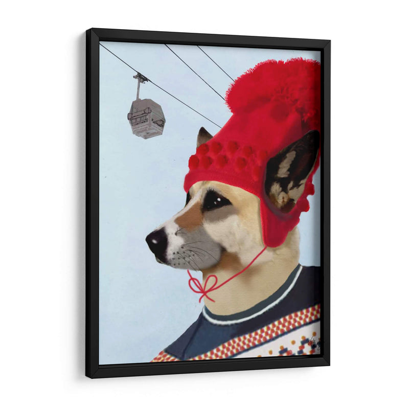 Perro En Suéter De Esquí - Fab Funky | Cuadro decorativo de Canvas Lab