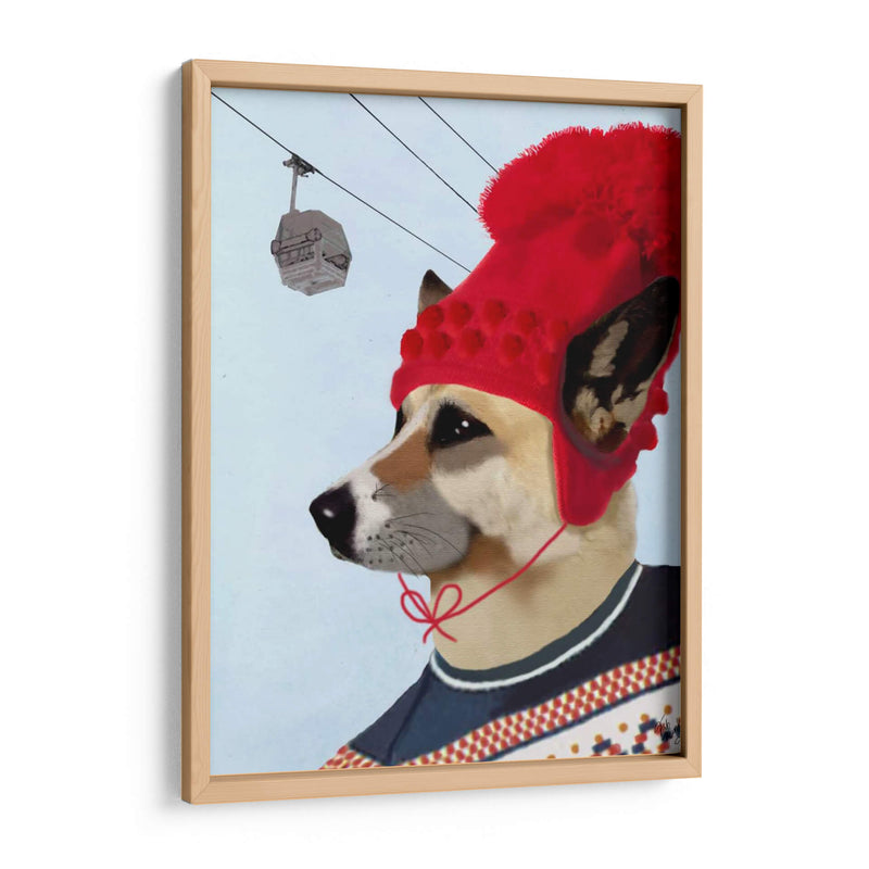 Perro En Suéter De Esquí - Fab Funky | Cuadro decorativo de Canvas Lab