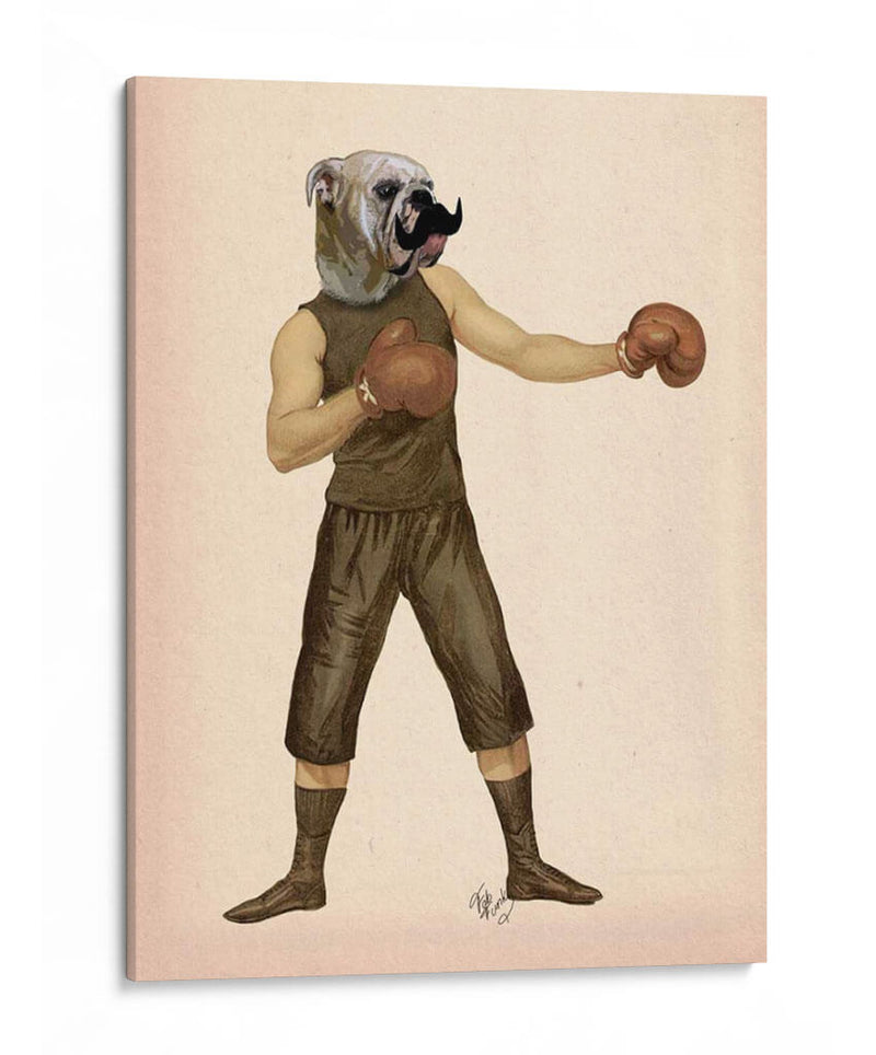 Bulldog De Boxeo Completo - Fab Funky | Cuadro decorativo de Canvas Lab