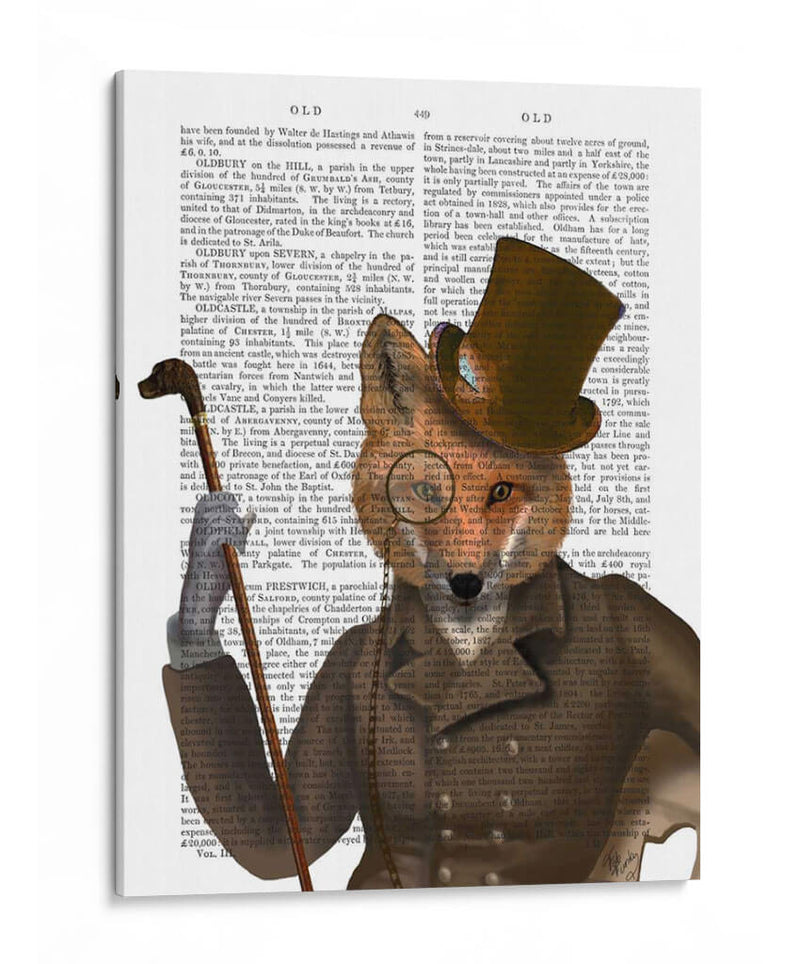 El Bounder Fox Print - Fab Funky | Cuadro decorativo de Canvas Lab