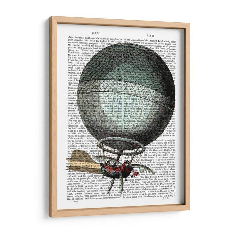 Blanchart Vintage Aire Aire Balloon - Fab Funky | Cuadro decorativo de Canvas Lab