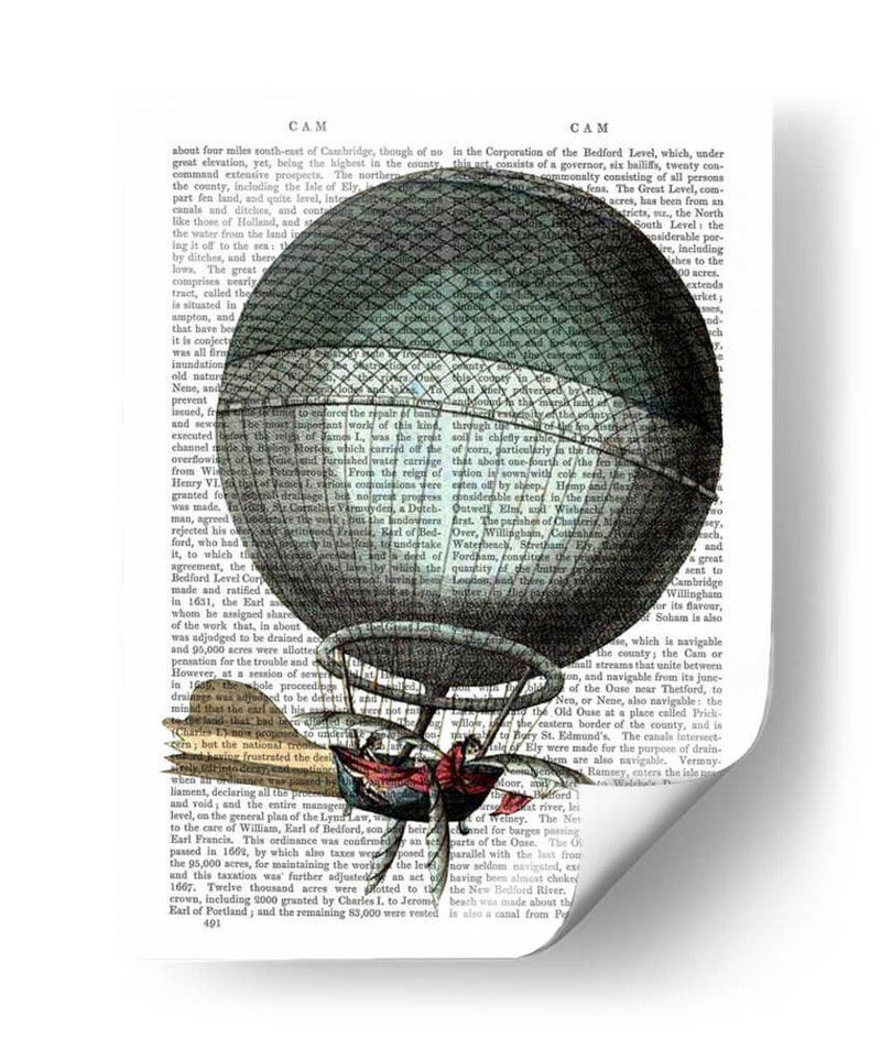 Blanchart Vintage Aire Aire Balloon - Fab Funky | Cuadro decorativo de Canvas Lab