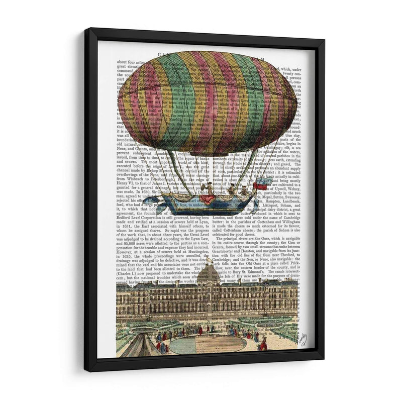 Globo De Aire Caliente De Jardin De Tulleries - Fab Funky | Cuadro decorativo de Canvas Lab