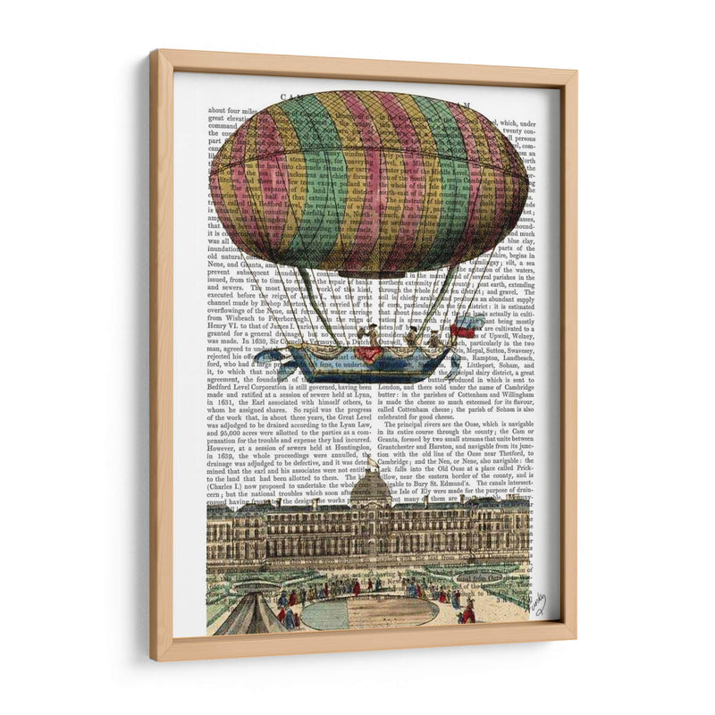 Globo De Aire Caliente De Jardin De Tulleries - Fab Funky | Cuadro decorativo de Canvas Lab