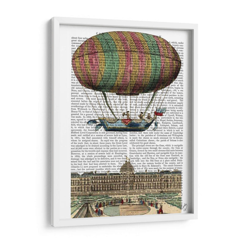 Globo De Aire Caliente De Jardin De Tulleries - Fab Funky | Cuadro decorativo de Canvas Lab