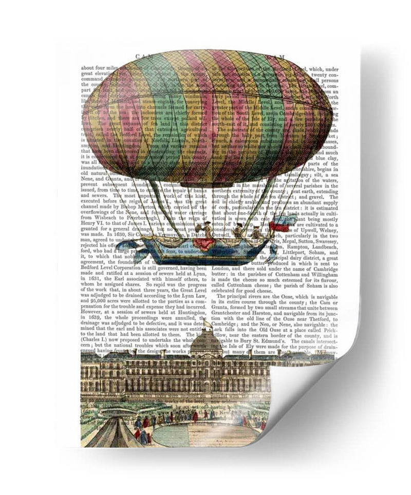 Globo De Aire Caliente De Jardin De Tulleries - Fab Funky | Cuadro decorativo de Canvas Lab