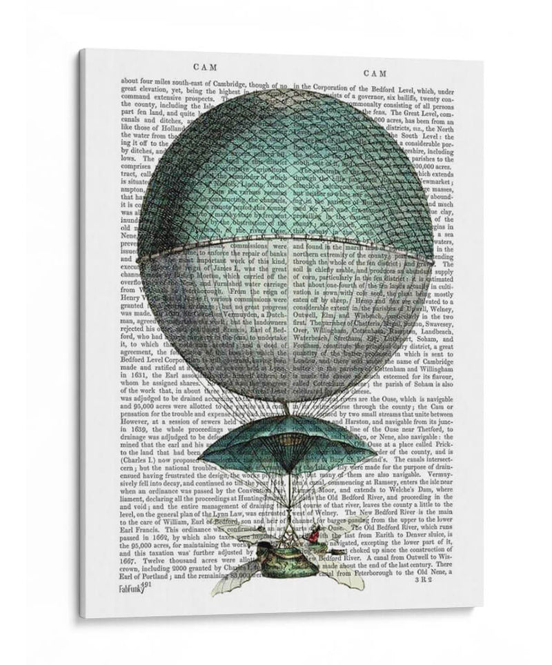 Vaisseau Volant Hot Air Globo - Fab Funky | Cuadro decorativo de Canvas Lab