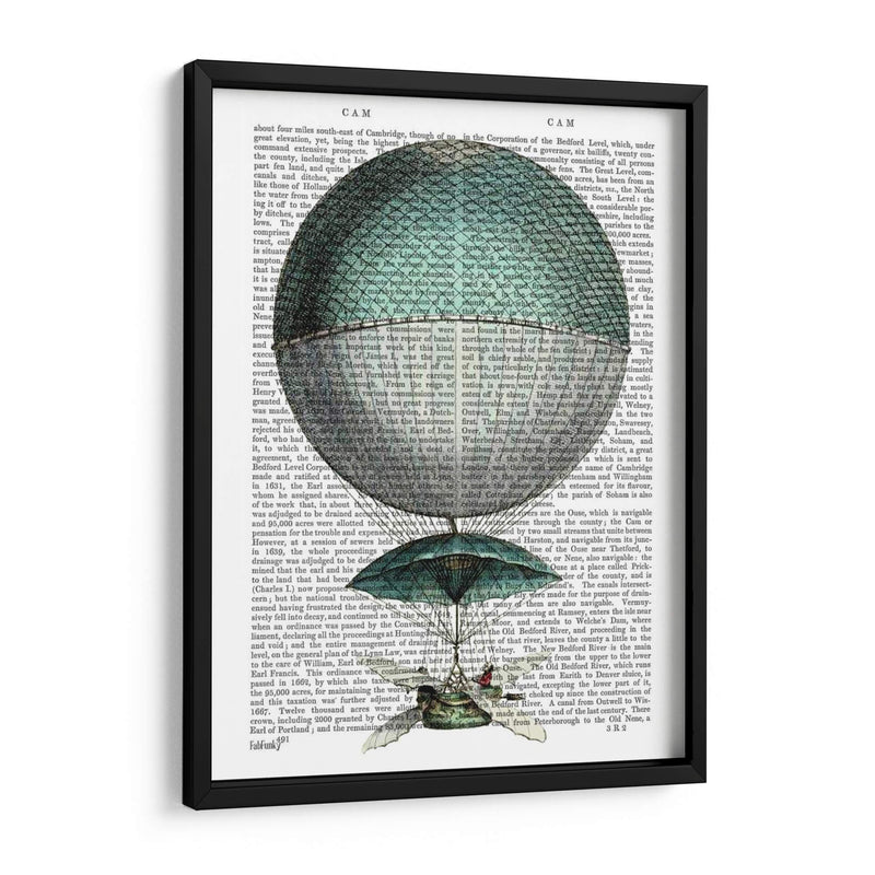 Vaisseau Volant Hot Air Globo - Fab Funky | Cuadro decorativo de Canvas Lab