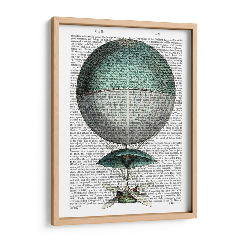 Vaisseau Volant Hot Air Globo - Fab Funky | Cuadro decorativo de Canvas Lab