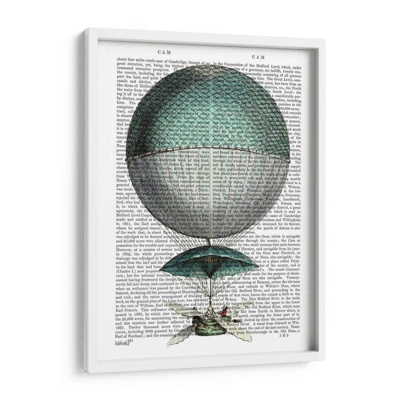 Vaisseau Volant Hot Air Globo - Fab Funky | Cuadro decorativo de Canvas Lab