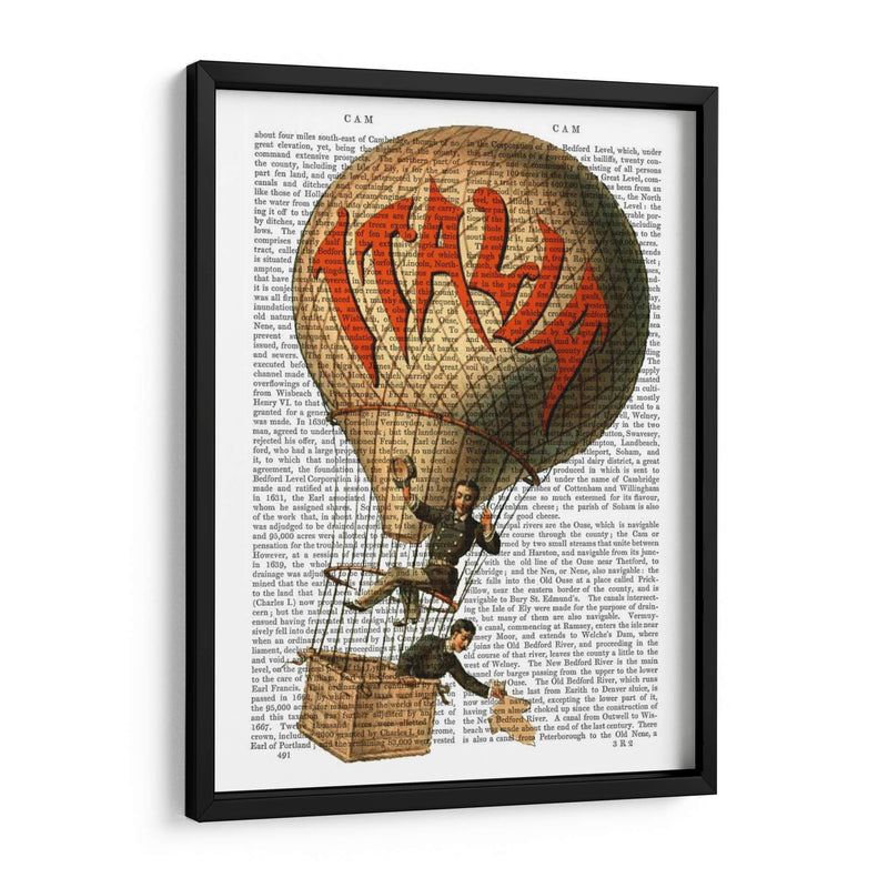 Italia Globo De Aire Caliente - Fab Funky | Cuadro decorativo de Canvas Lab