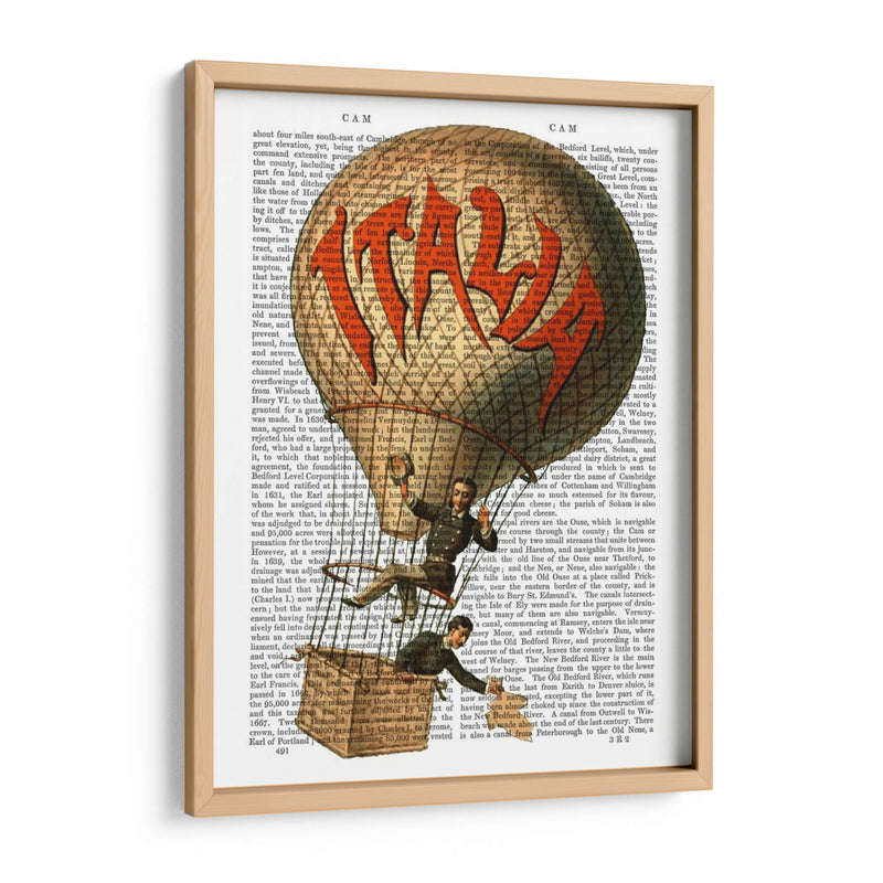 Italia Globo De Aire Caliente - Fab Funky | Cuadro decorativo de Canvas Lab