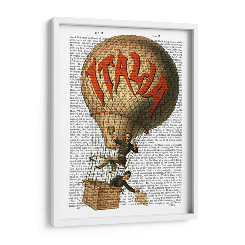 Italia Globo De Aire Caliente - Fab Funky | Cuadro decorativo de Canvas Lab