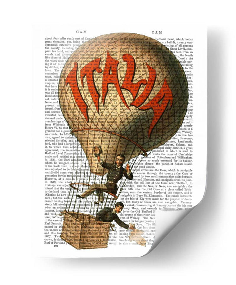 Italia Globo De Aire Caliente - Fab Funky | Cuadro decorativo de Canvas Lab