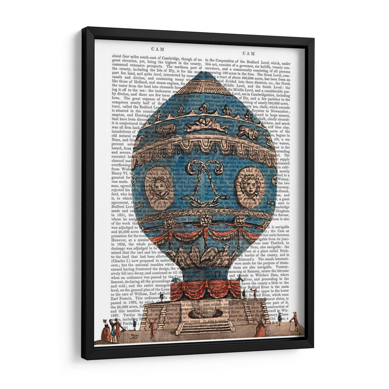 Montgolfier Aeroostatique Globo De Aire Caliente - Fab Funky | Cuadro decorativo de Canvas Lab