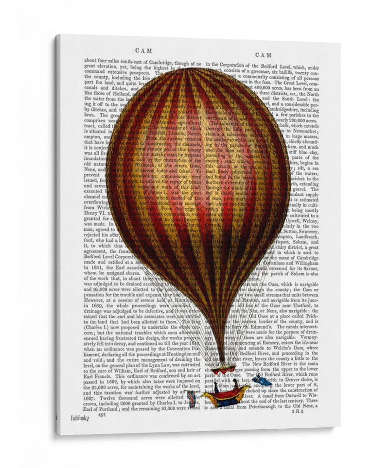 Globo De Aire Caliente De Royal Nassau - Fab Funky | Cuadro decorativo de Canvas Lab