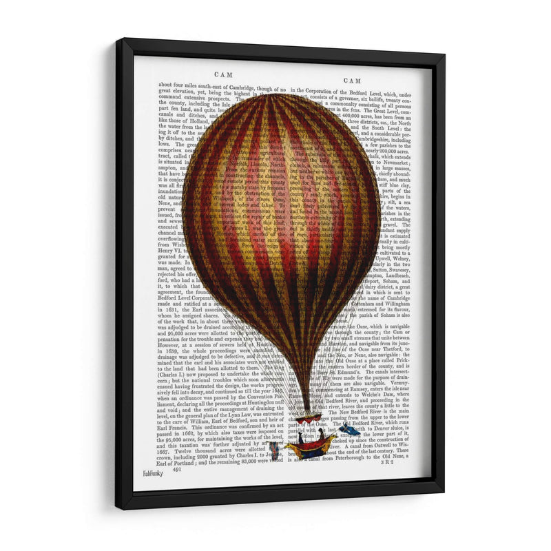 Globo De Aire Caliente De Royal Nassau - Fab Funky | Cuadro decorativo de Canvas Lab