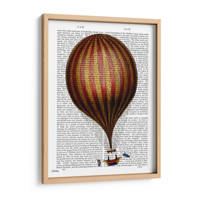 Globo De Aire Caliente De Royal Nassau - Fab Funky | Cuadro decorativo de Canvas Lab