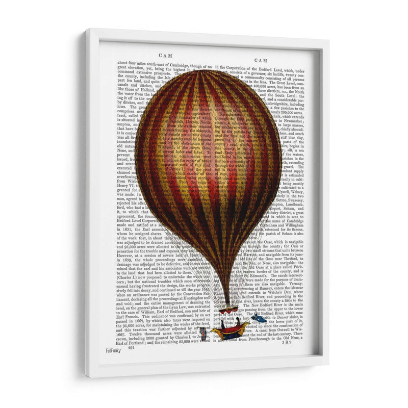 Globo De Aire Caliente De Royal Nassau - Fab Funky | Cuadro decorativo de Canvas Lab