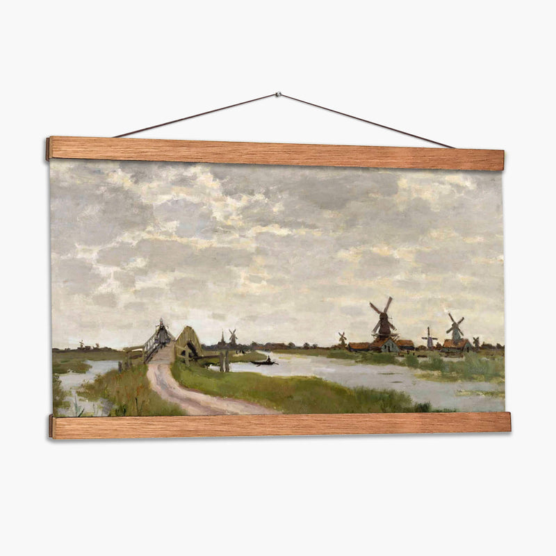 Zaandam el pequeño puente - Claude O. Monet | Cuadro decorativo de Canvas Lab