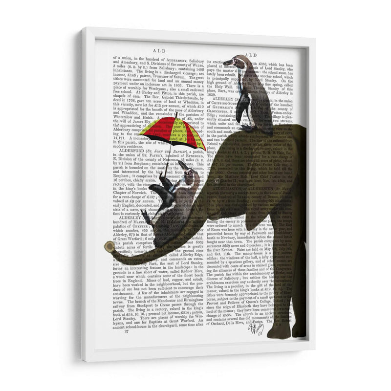 Elefante Y Pingüino - Fab Funky | Cuadro decorativo de Canvas Lab