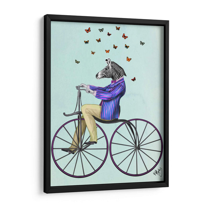 Cebra En Bicicleta - Fab Funky | Cuadro decorativo de Canvas Lab