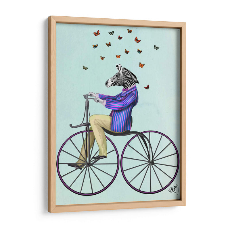 Cebra En Bicicleta - Fab Funky | Cuadro decorativo de Canvas Lab