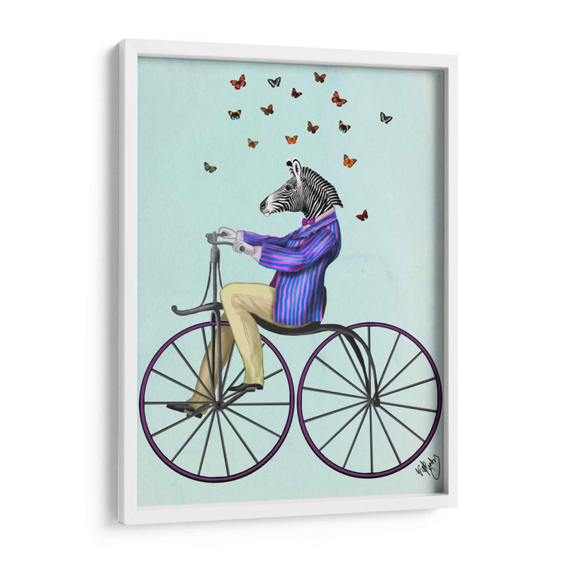 Cebra En Bicicleta - Fab Funky | Cuadro decorativo de Canvas Lab