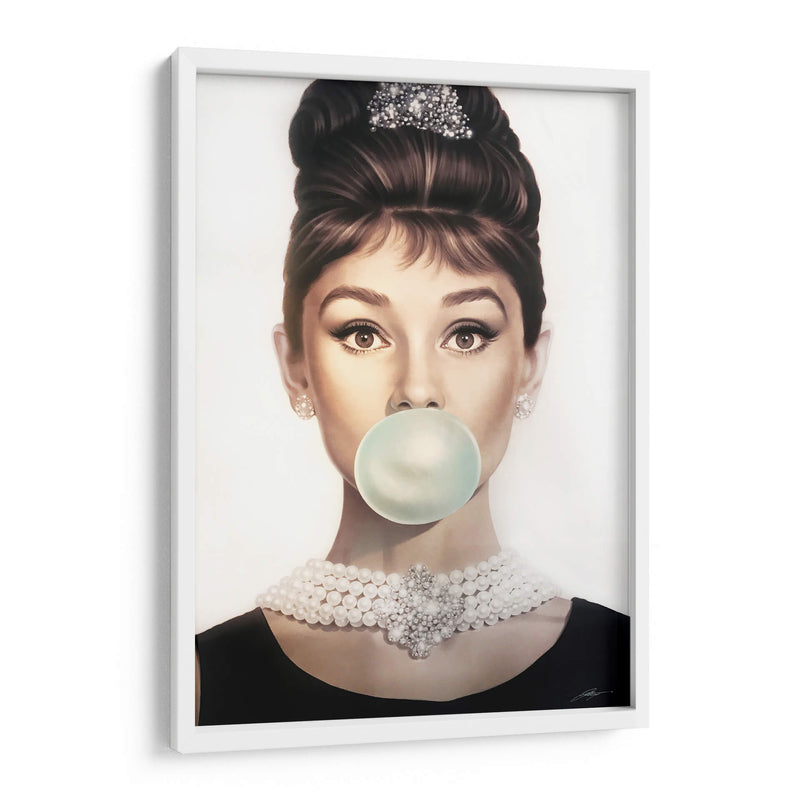 Audrey Hepburn bubblegum | Cuadro decorativo de Canvas Lab