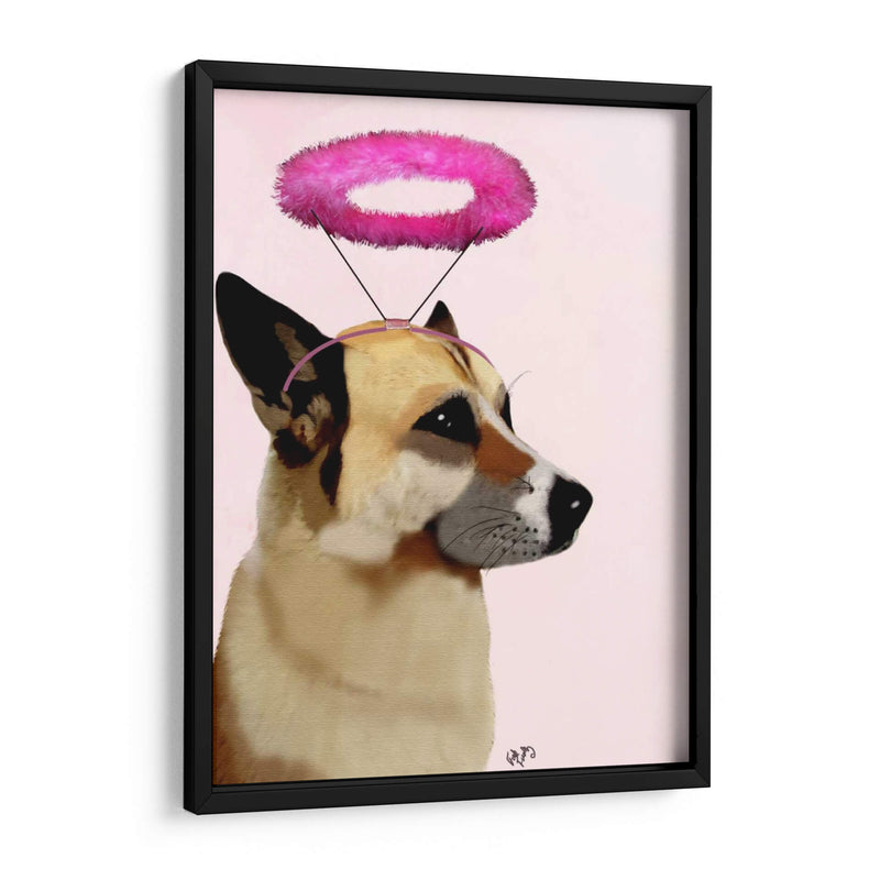 Perro Con Halo Rosa - Fab Funky | Cuadro decorativo de Canvas Lab