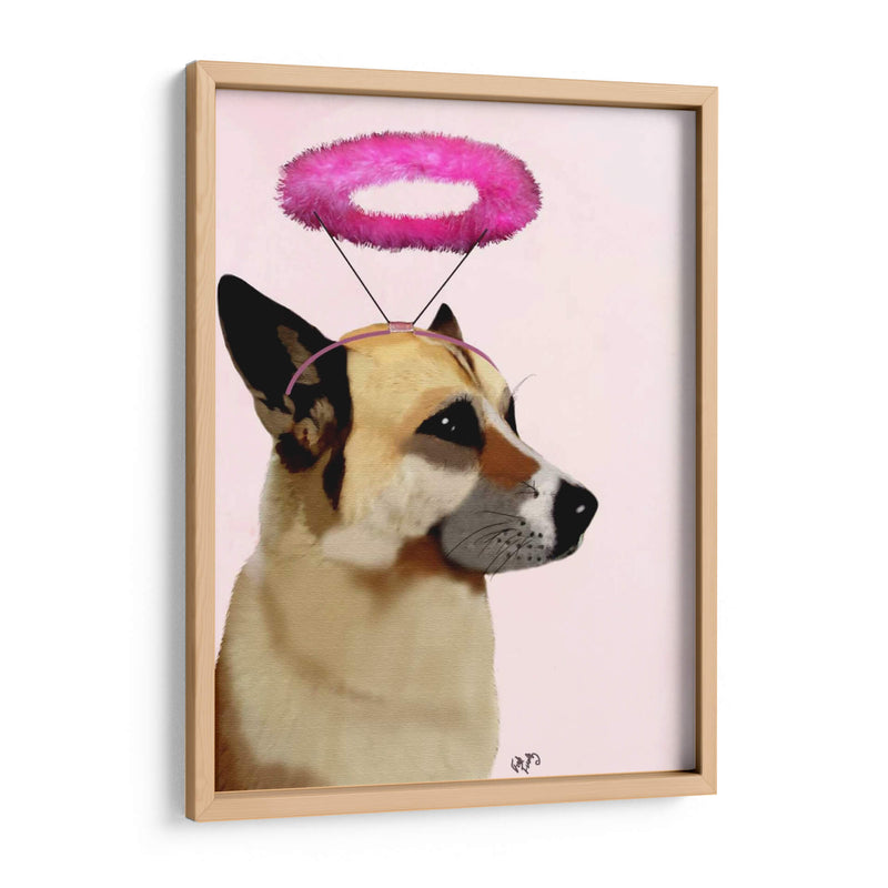 Perro Con Halo Rosa - Fab Funky | Cuadro decorativo de Canvas Lab