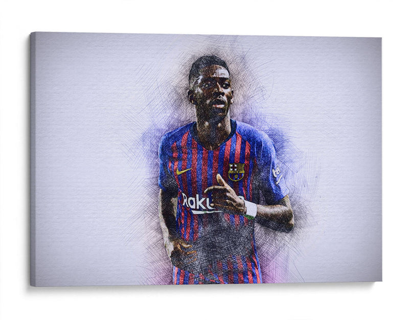 Dembélé - Barcelona FC | Cuadro decorativo de Canvas Lab