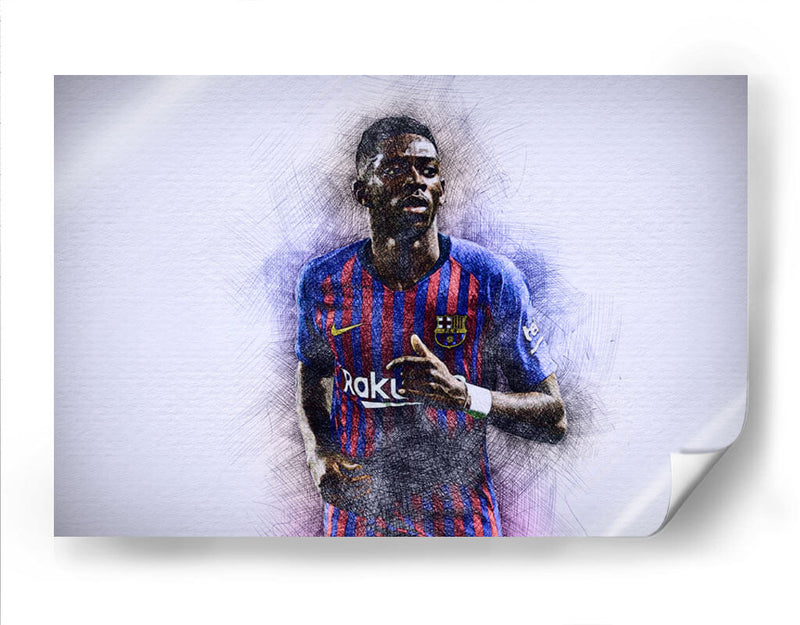 Dembélé - Barcelona FC | Cuadro decorativo de Canvas Lab